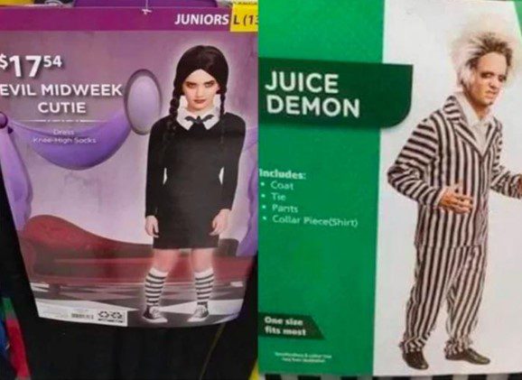 Packaged costumes for sale